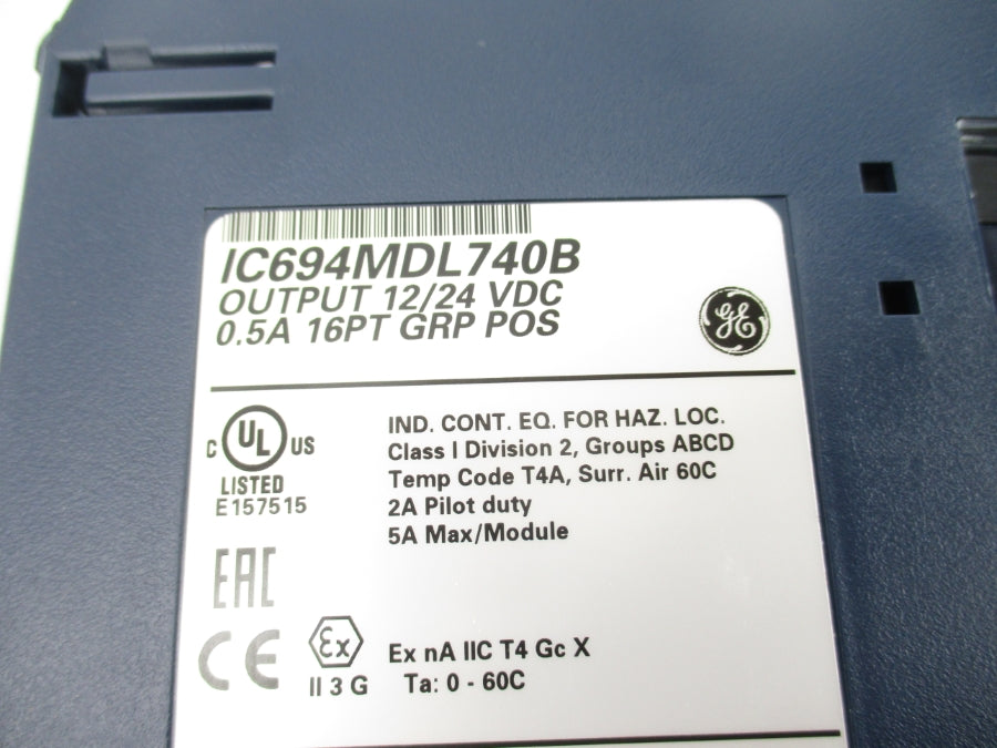 GENERAL ELECTRIC IC694MDL740B 12/24VDC 0.5A NSNP