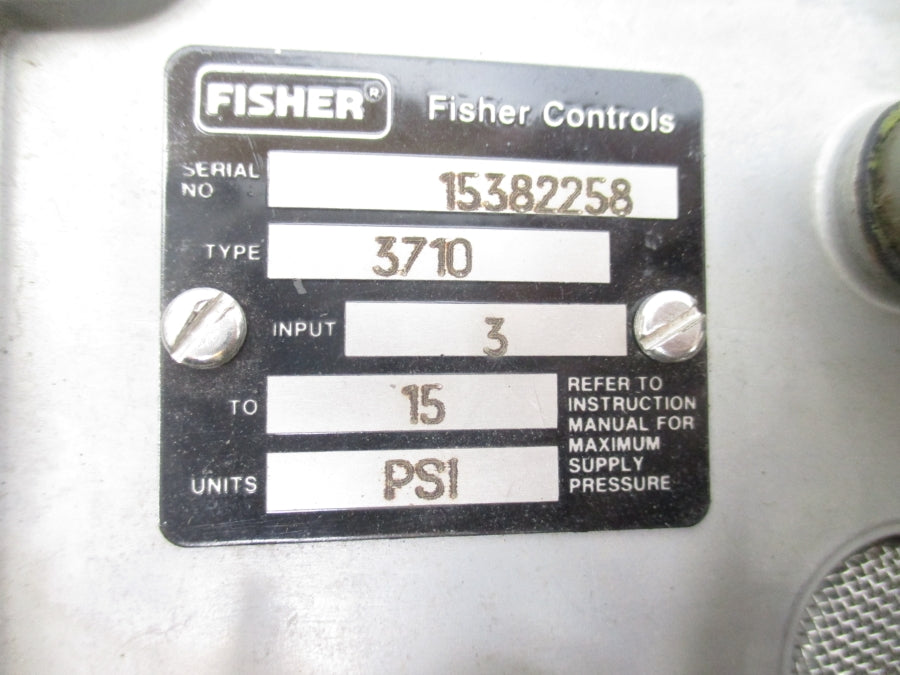 FISHER CONTROLS 3710 15PSI (AS PICTURED) NSNP