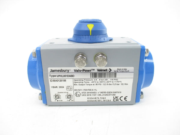 JAMESBURY VPVL051DABD 40-116PSI NSMP