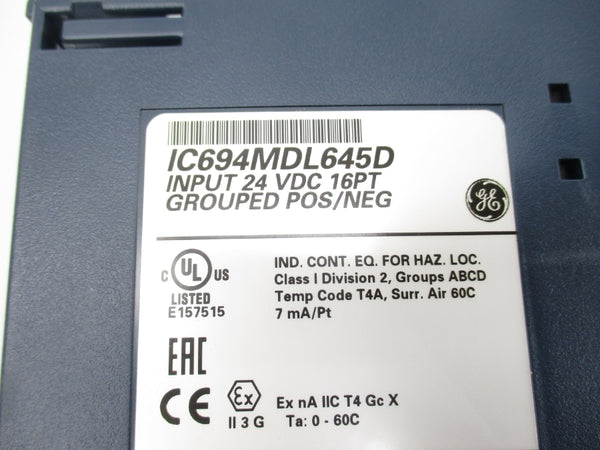 GENERAL ELECTRIC IC694MDL645D 24VDC NSNP