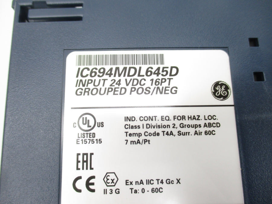 GENERAL ELECTRIC IC694MDL645D 24VDC NSNP