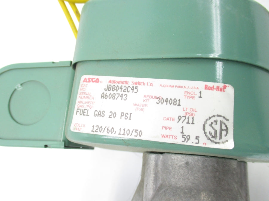 ASCO JB8042C45 110/120V 20PSI 1" NSNP