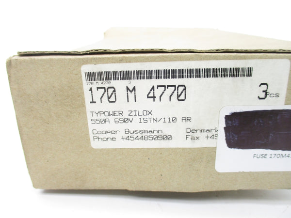 BUSSMANN 170M4770 690V 550A (PKG OF 3) NSMP