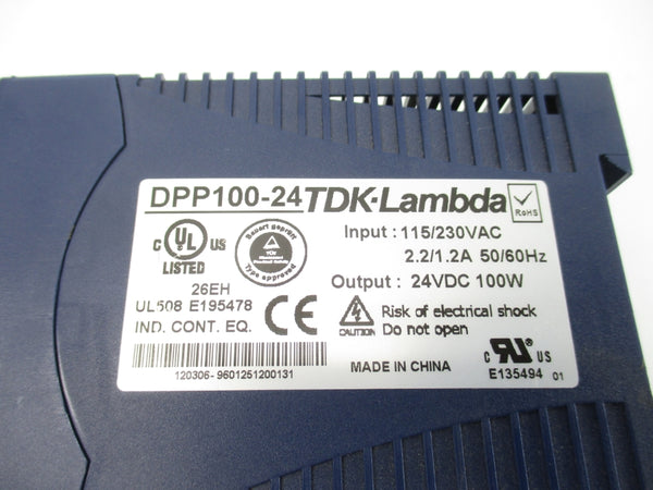 TDK LAMBDA DPP100-24 115/230VAC 1.2/2.2A NSNP