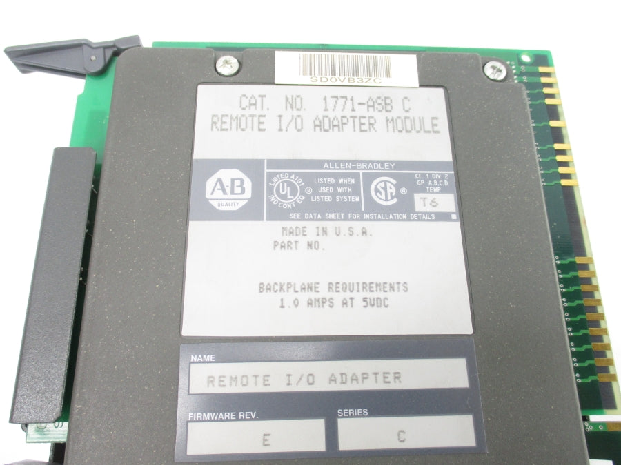 ALLEN BRADLEY 1771-ASB SER. C F/W E UNMP