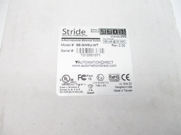 STRIDE SE-SW8U-WT 10-30VDC NSMP