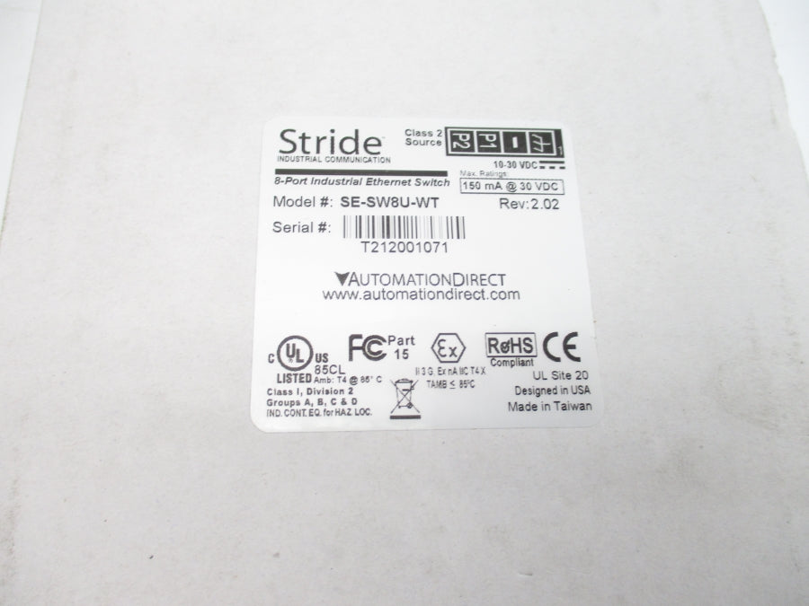 STRIDE SE-SW8U-WT 10-30VDC NSMP