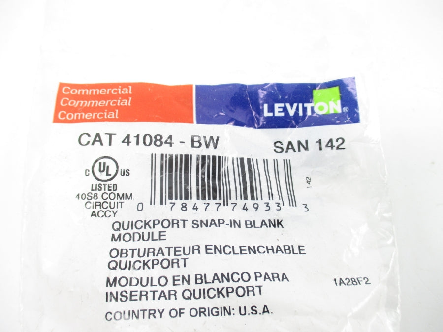 LEVITON 41084-BW SAN142 (PKG OF 10) NSMP