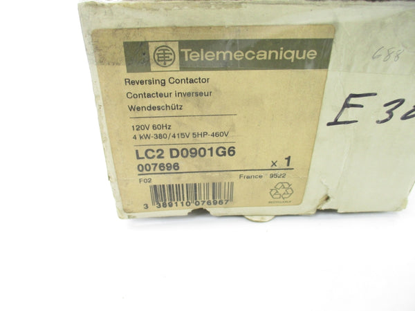 TELEMECANIQUE LC2D0901G6 120V NSMP