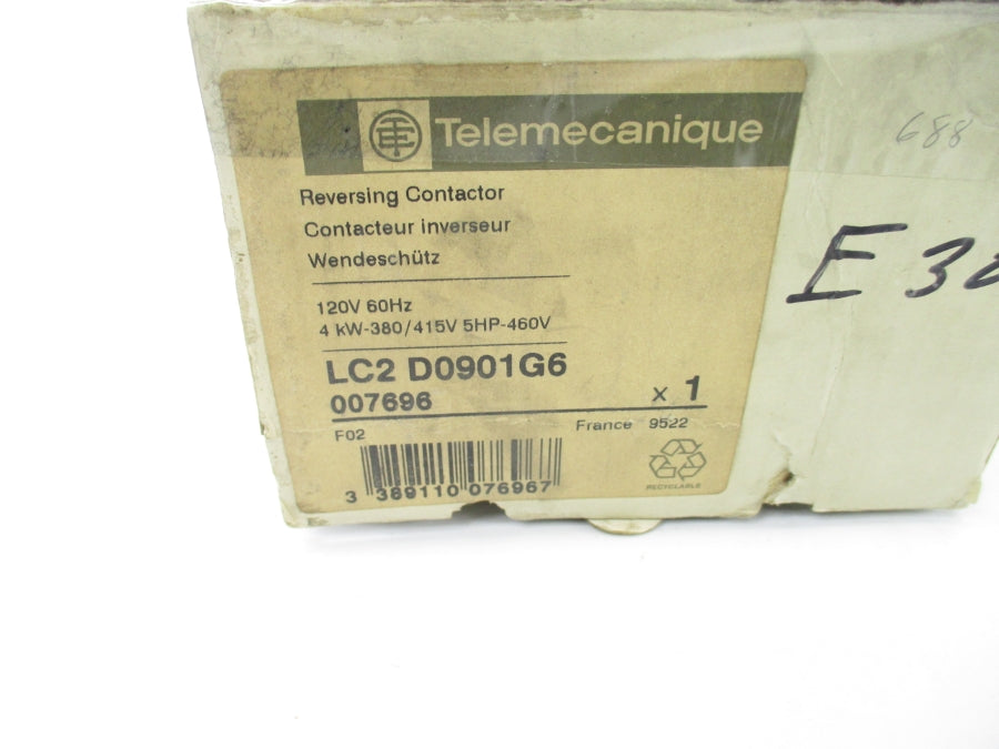TELEMECANIQUE LC2D0901G6 120V NSMP