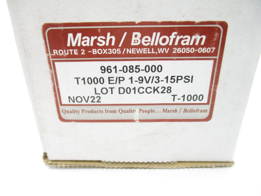 MARSH BELLOFRAM 961-085-000 1-9V 18-100PSI NSMP