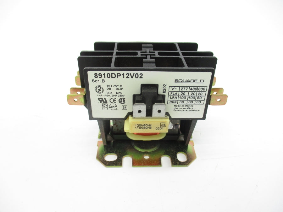 SQUARE D 8910DP12V02 SER. B 110/120V 20A NSMP