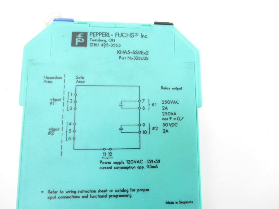 PEPPERL+FUCHS 32302S KHA5-SS1/EX2 120VAC 2A NSNP