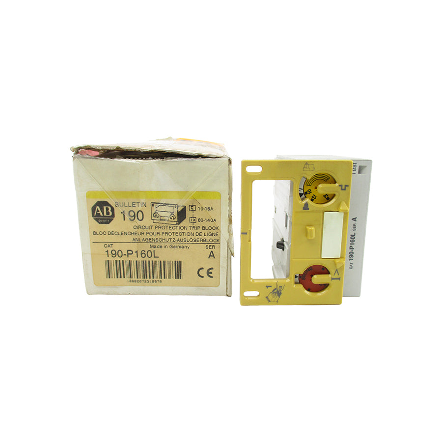 ALLEN BRADLEY 190-P160L SER. A 10-16/80-140A (BK/YL) NSMP