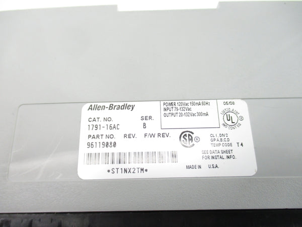 ALLEN BRADLEY 1791-16AC SER. B 79-132VAC NSNP