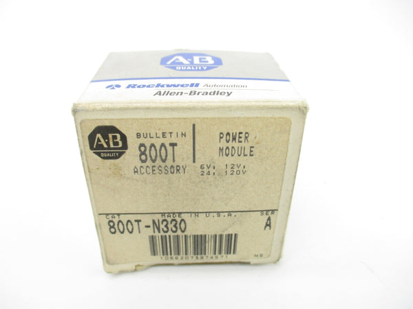 ALLEN BRADLEY 800T-N330 SER. A 120V (GY/BL) NSMP