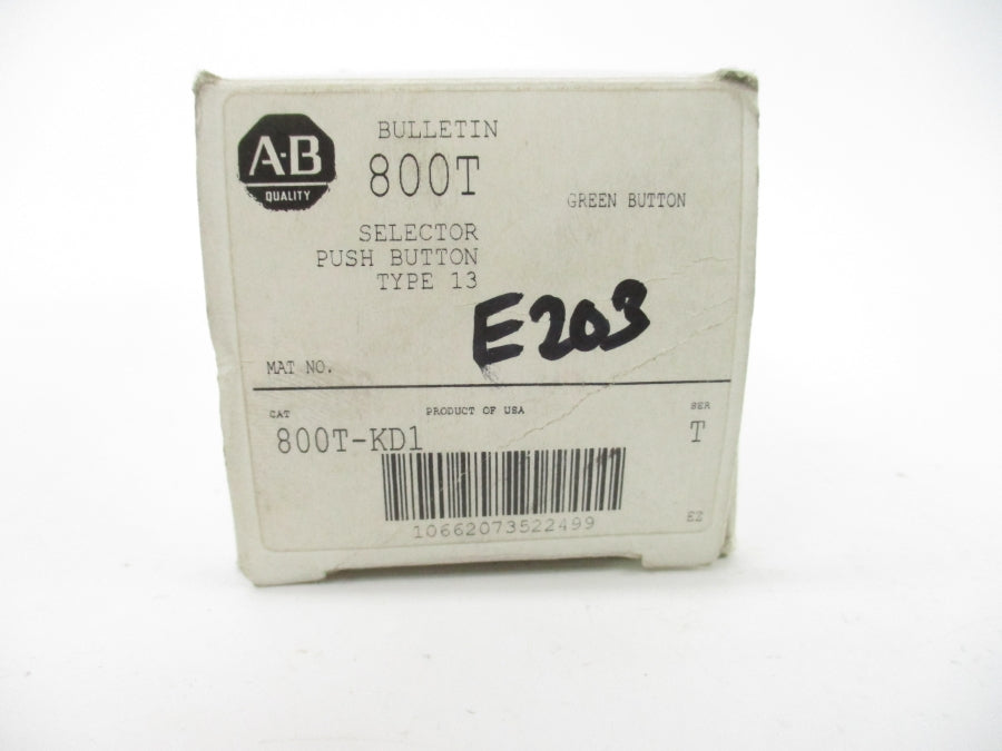 ALLEN BRADLEY 800T-KD1 SER. T (WH) NSMP