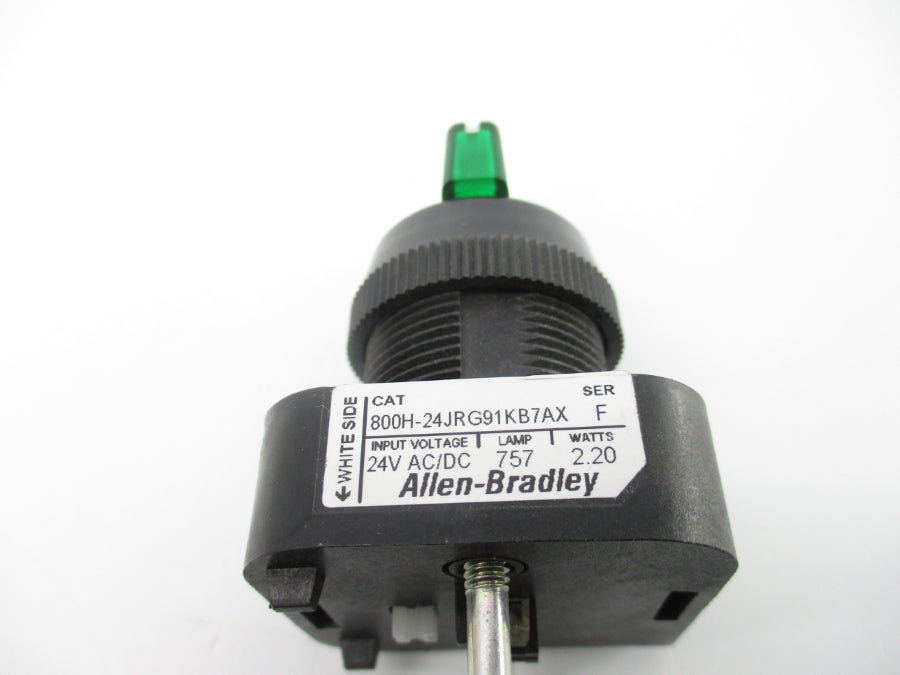 ALLEN BRADLEY 800H-24JRG91KB7AX SER. F 24VAC/DC NSNP