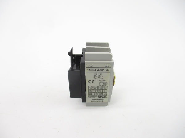 ALLEN BRADLEY 195-FA02 SER. A 600VAC 1.2A (GY/BL) NSMP