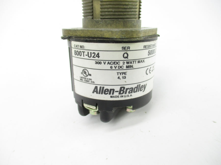 ALLEN BRADLEY 800T-U24 SER. Q 300VAC/DC (AS PICTURED) NSNP