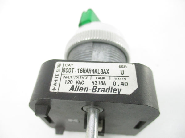 ALLEN BRADLEY 800T-16HAH4KL8AX SER. U 120VAC NSNP