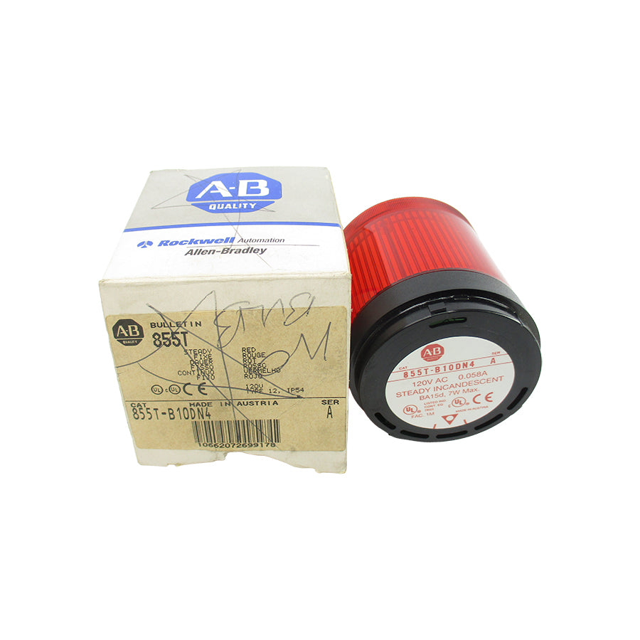ALLEN BRADLEY 855T-B10DN4 SER. A 120VAC 0.058A (NO BULB) (GY/BL) NSMP
