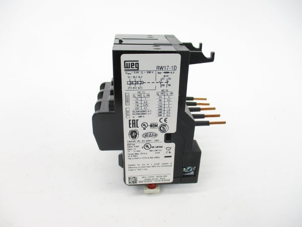 WEG RW17-1D3-D063 12450901 600VAC 4-6.3A NSMP