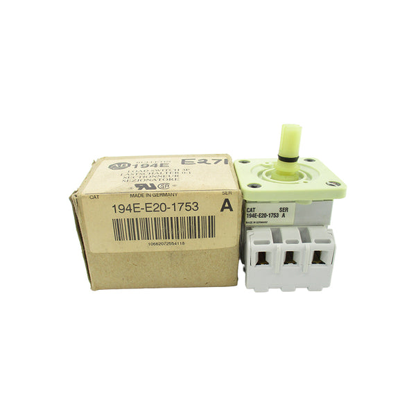 ALLEN BRADLEY 194E-E20-1753 SER. A 600VAC 25A (BR/WH) NSMP