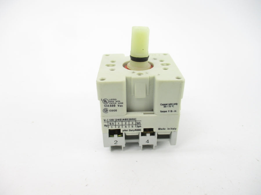 ALLEN BRADLEY 194L-E12-1752 SER. A 600VAC 12A (WH/YL) NSMP