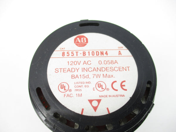 ALLEN BRADLEY 855T-B10DN4 SER. A 120VAC 0.058A NSNP