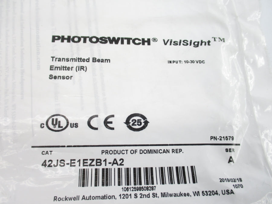 ALLEN BRADLEY 42JS-E1EZB1-A2 SER. A 10-30VDC NSMP