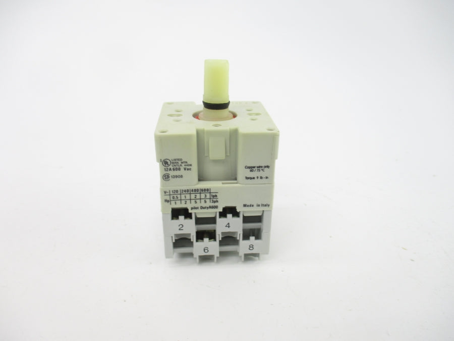 ALLEN BRADLEY 194L-E12-1753 SER. A 600VAC 12A (WH/YL) NSMP