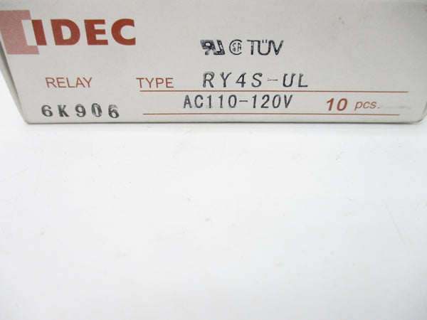 IDEC RY4S-UL 110-120VAC (PKG OF 10) NSMP