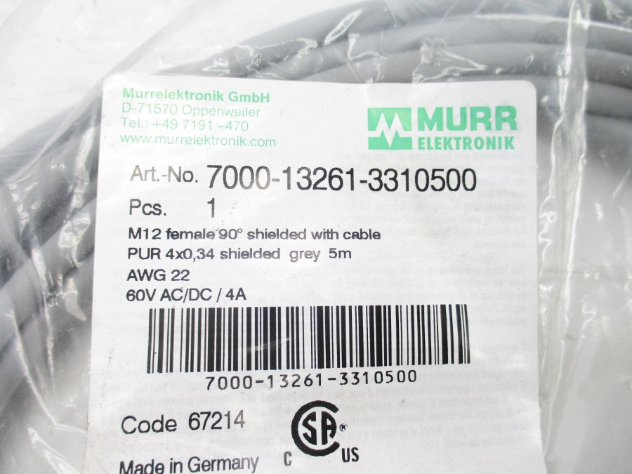 MURR ELEKTRONIK 7000-13261-3310500 60VAC/DC 4A NSMP