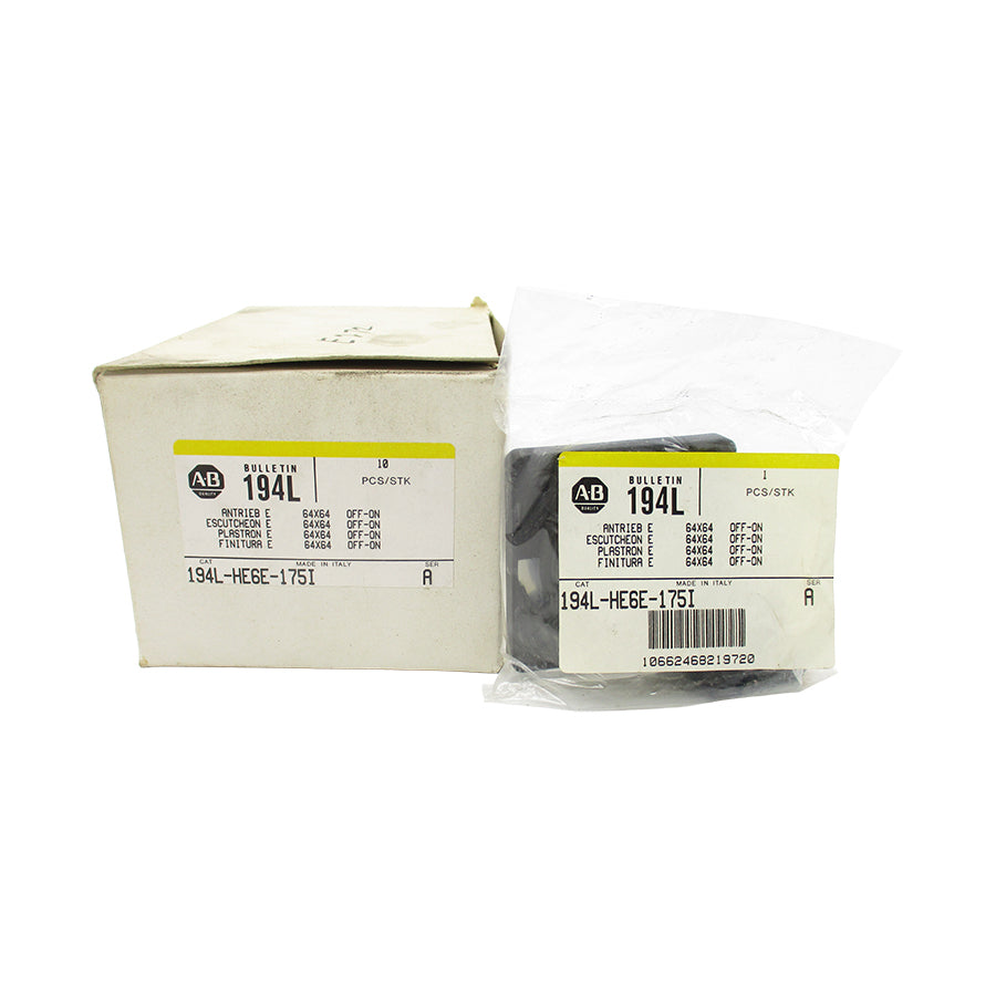 ALLEN BRADLEY 194L-HE6E-175I SER. A (PKG OF 10) (WH/YL) NSMP