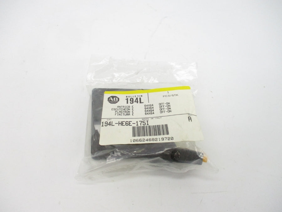ALLEN BRADLEY 194L-HE6E-175I SER. A (PKG OF 10) (WH/YL) NSMP