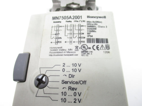 HONEYWELL MN7505A2001 24VAC/DC UNMP