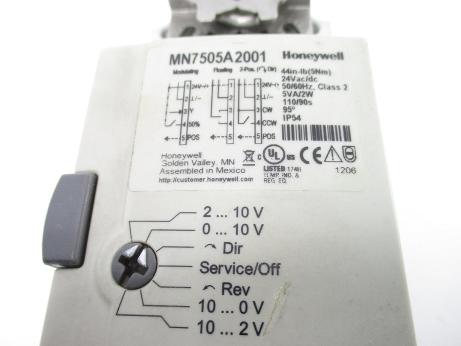 HONEYWELL MN7505A2001 24VAC/DC UNMP