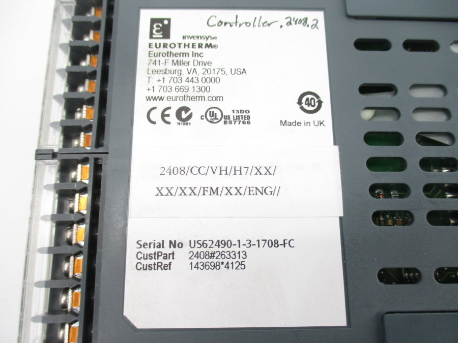 EUROTHERM 2408/CC/VH/H7/XX/XX/XX/FM/XX/ENG// NSNP