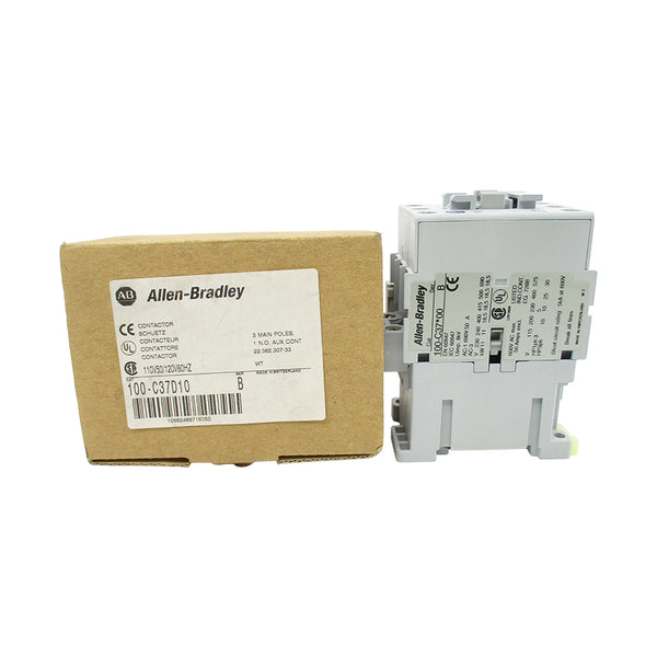 ALLEN BRADLEY 100-C37D10 SER. B 110/120V (BR/WH) NSMP