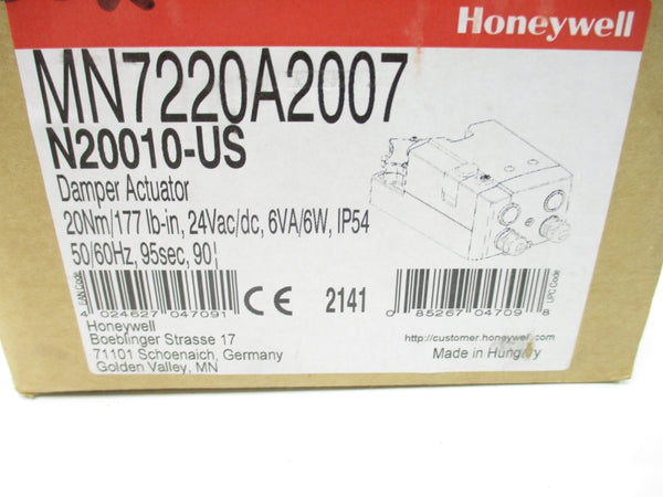 HONEYWELL MN7220A2007 24VAC/DC NSMP