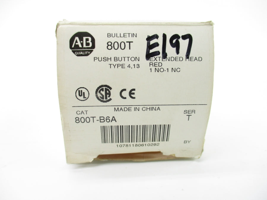 ALLEN BRADLEY 800T-B6A SER. T (AS PICTURED) (WH) NSMP