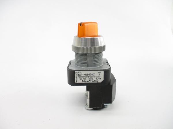 ALEN BRADLEY 800T-16HAH4KL8AX SER. U 120VAC (WH) NSMP