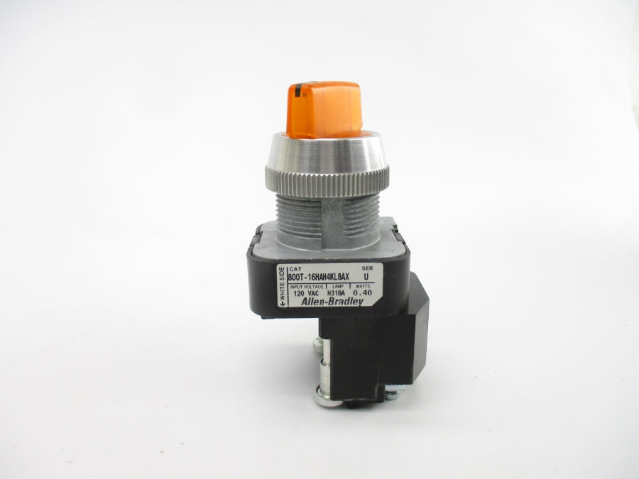 ALEN BRADLEY 800T-16HAH4KL8AX SER. U 120VAC (WH) NSMP