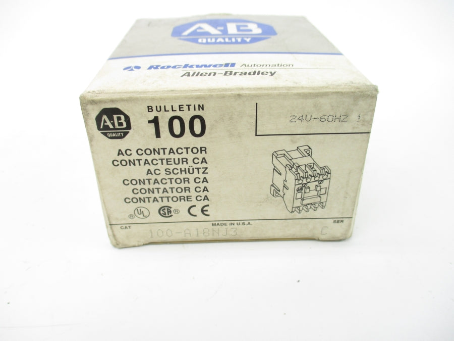 ALLEN BRADLEY 100-A18NJ3 SER. C 24V (GY/BL) NSMP