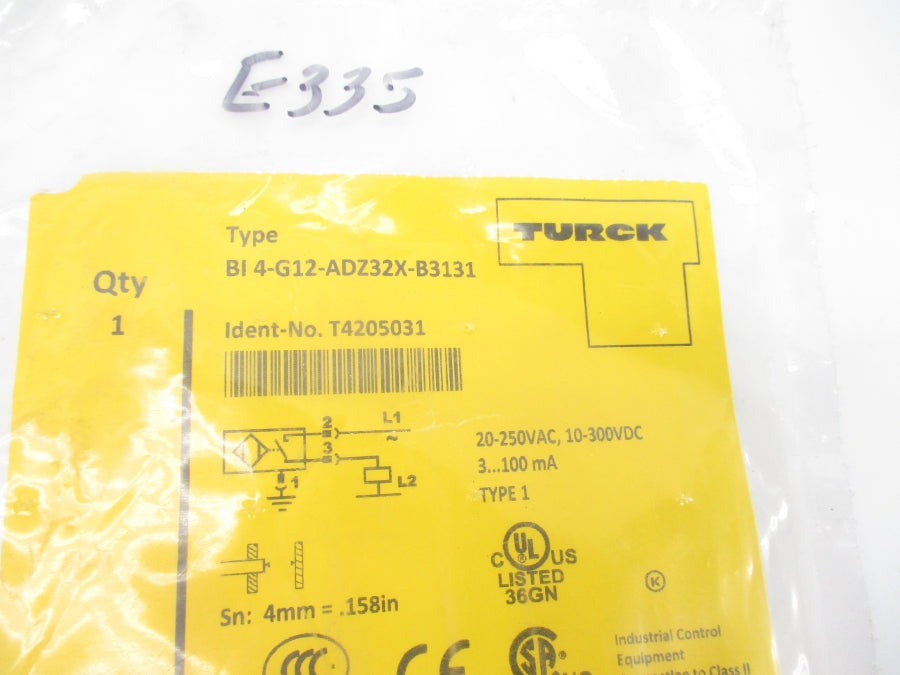 TURCK BI4-G12-ADZ32X-B3131 T4205031 20-250VAC NSMP