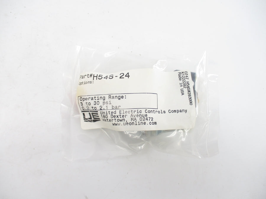 UNITED ELECTRIC H54S-24 3-30PSI NSMP