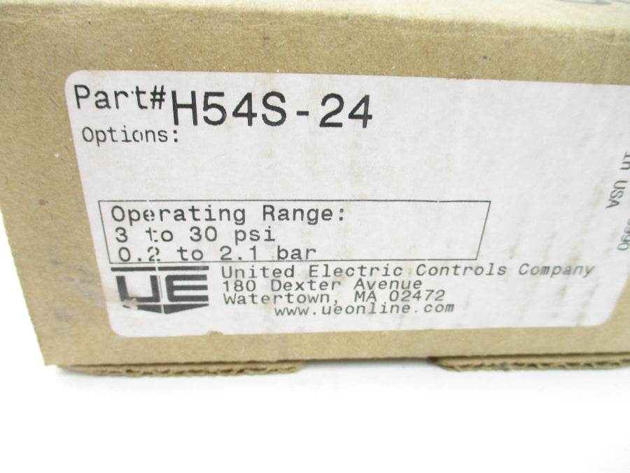 UNITED ELECTRIC H54S-24 3-30PSI NSMP