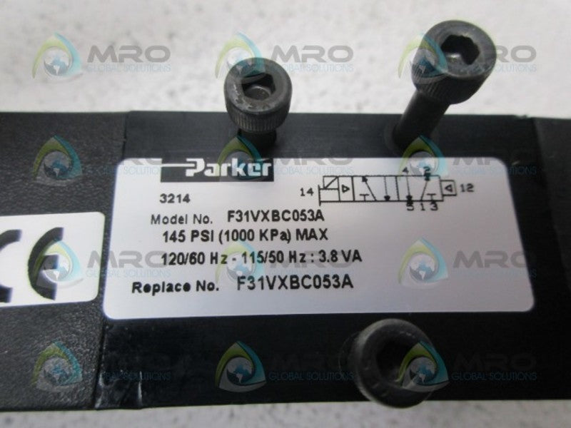 PARKER F31VXBC053A SOLENOID VALVE BLOCK NSMP