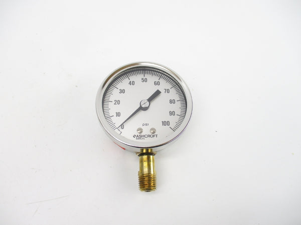 ASHCROFT 251009AW02L100# 100PSI 2-1/2" NSMP
